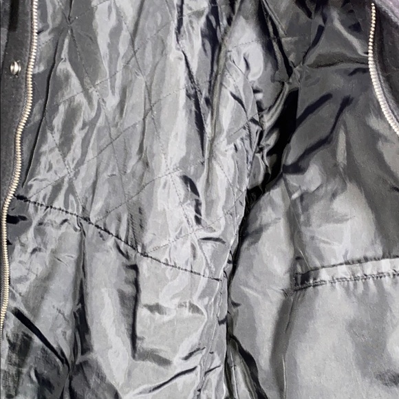 Merona Utility Jacket Slate Black Size M Field Coat Multi Pockets - Picture 6 of 7